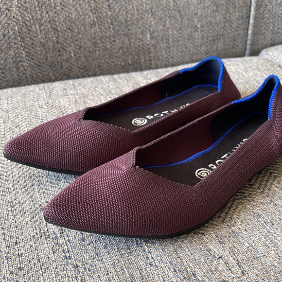 Rothy's The Point Ballet Flats Women’s Deep Purple Textile Size: 9.5 - Picture 16 of 16